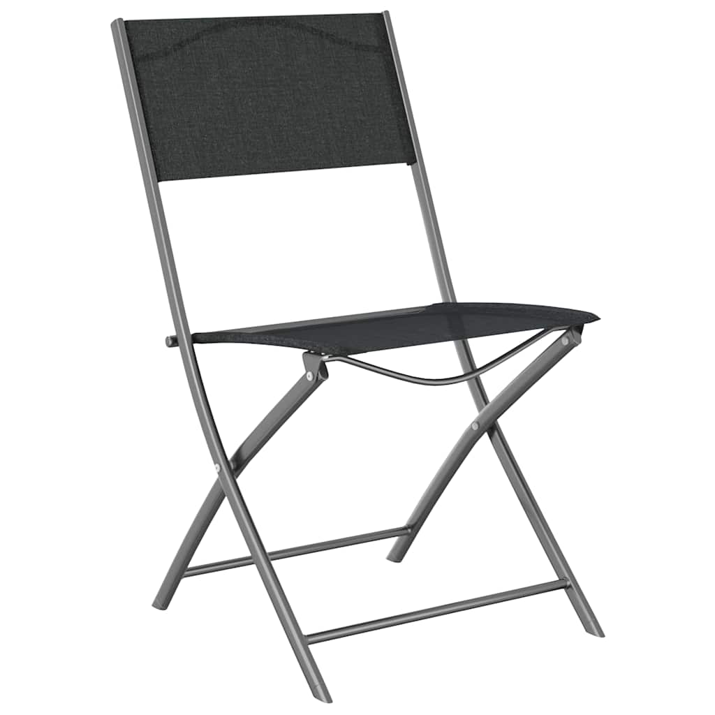 Set da Pranzo per Giardino 7 pz Nero
