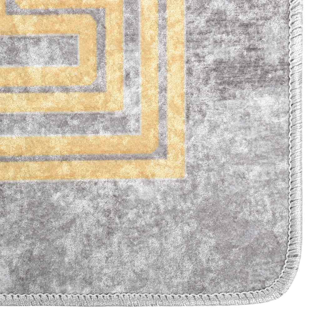 Tappeto Lavabile 190x300 cm Grigio