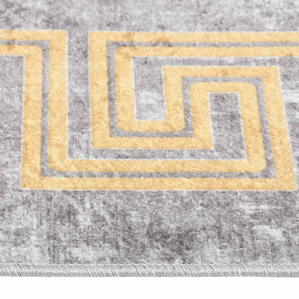 Tappeto Lavabile 190x300 cm Grigio