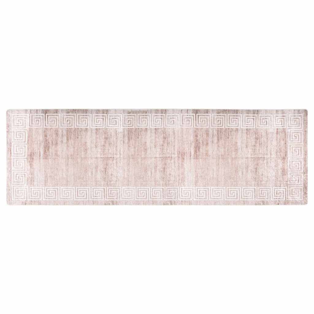 Tappeto Lavabile 80x300 cm Beige