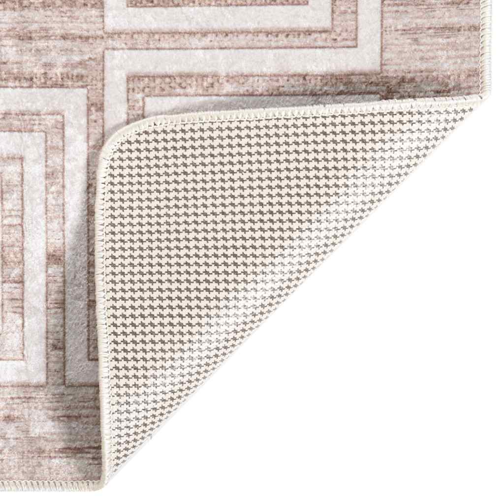Tappeto Lavabile 80x300 cm Beige