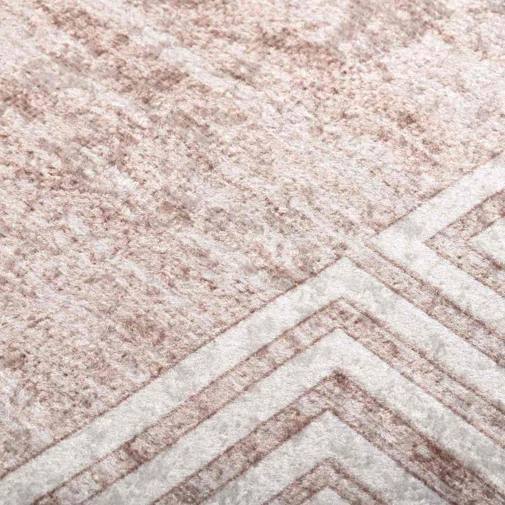 Tappeto Lavabile 160x230 cm Beige
