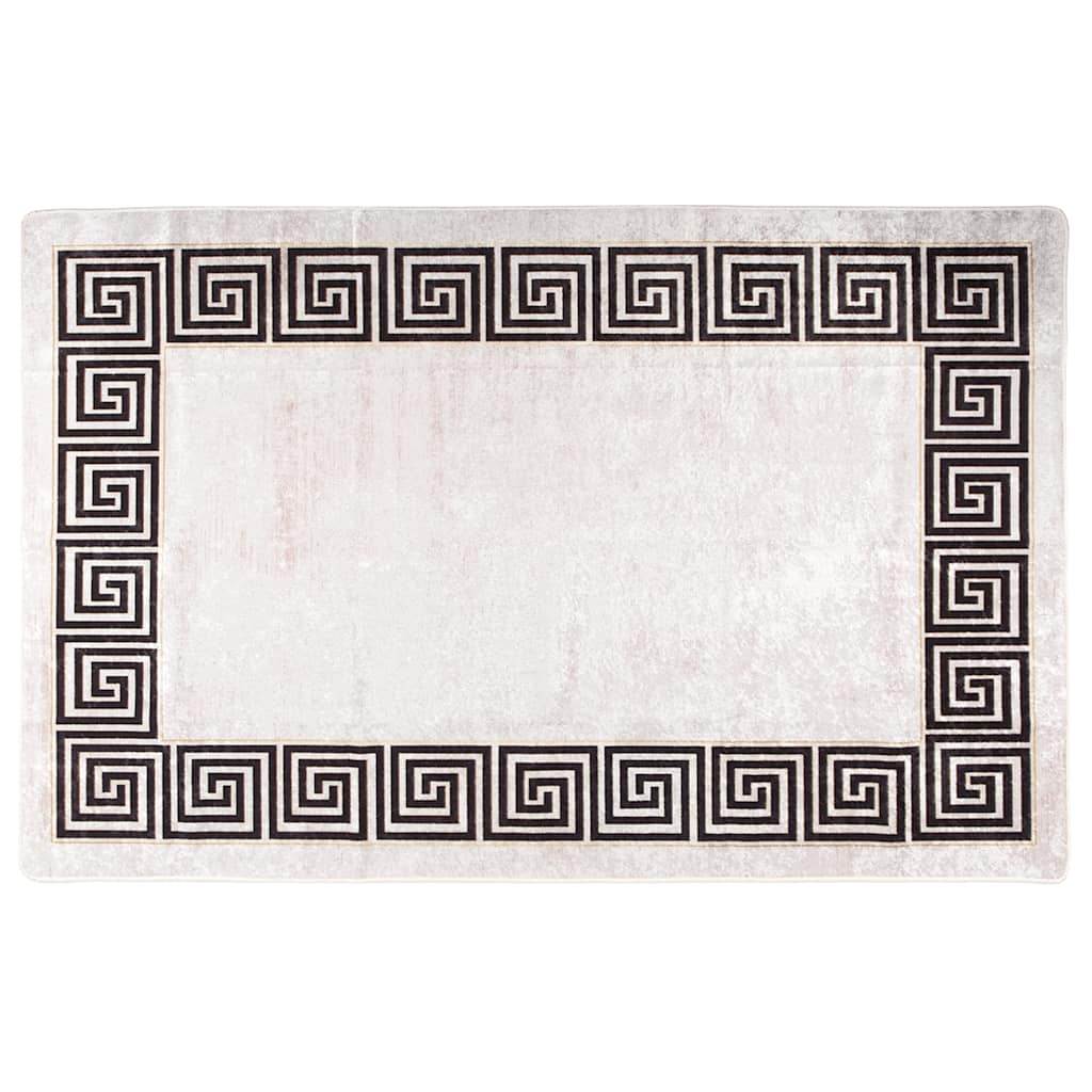 Tappeto Lavabile 80x150 cm Beige Chiaro