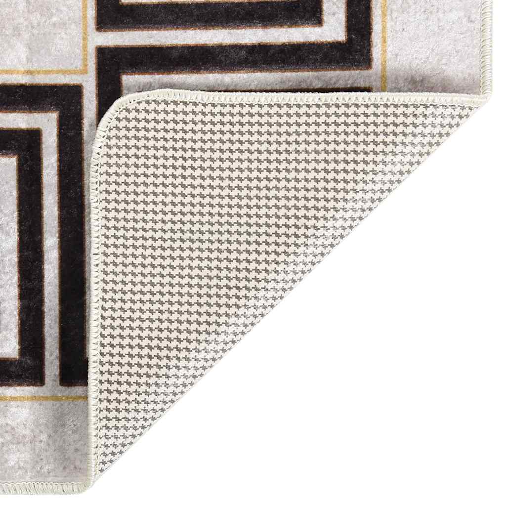 Tappeto Lavabile 80x150 cm Beige Chiaro
