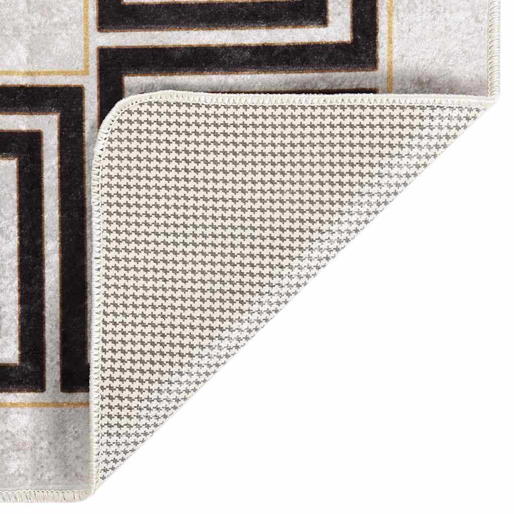 Tappeto Lavabile 120x180 cm Beige Chiaro