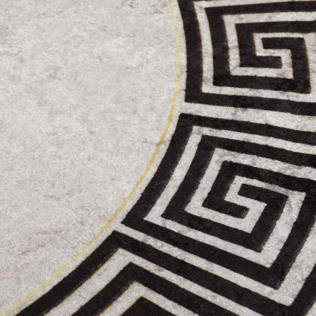 Tappeto Lavabile φ120 cm Beige Chiaro