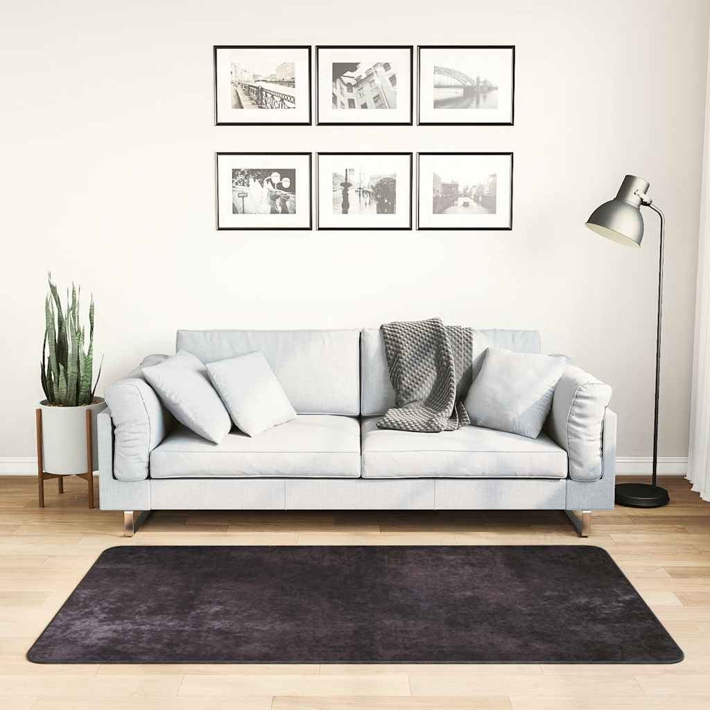 Tappeto Lavabile 80x150 cm Antracite