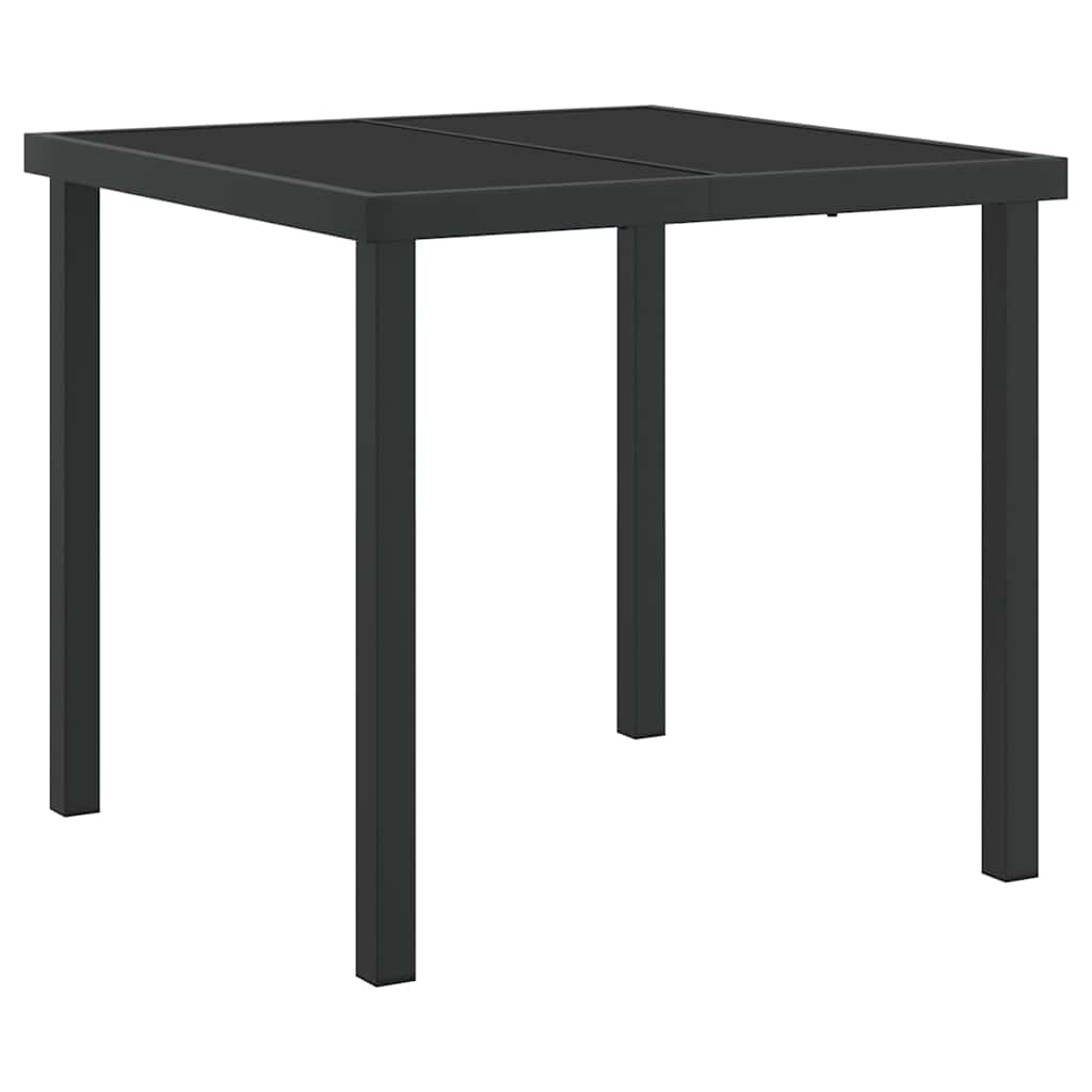 Set da Pranzo per Giardino 3 pz Grigio polyrattan