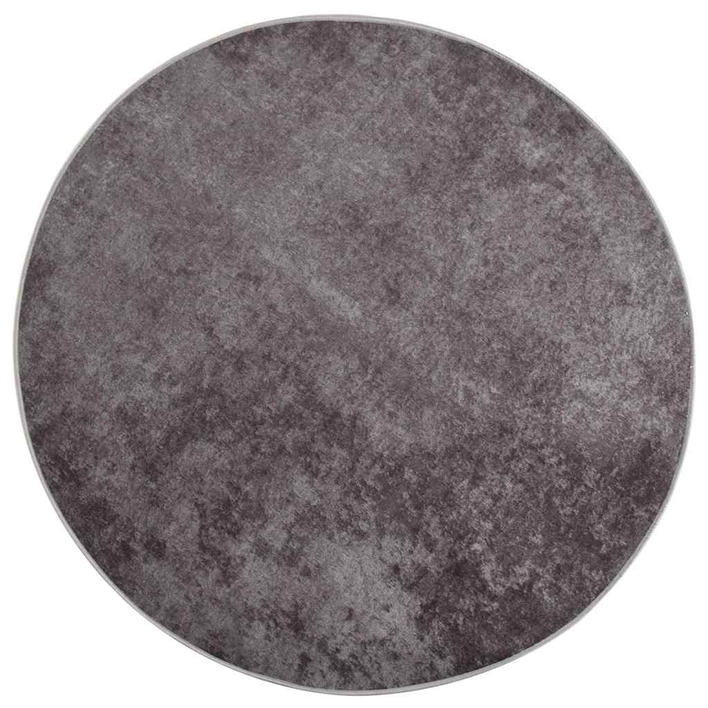 Tappeto Lavabile φ120 cm Grigio