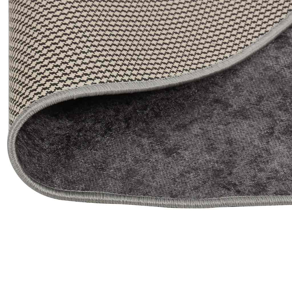 Tappeto Lavabile φ120 cm Grigio