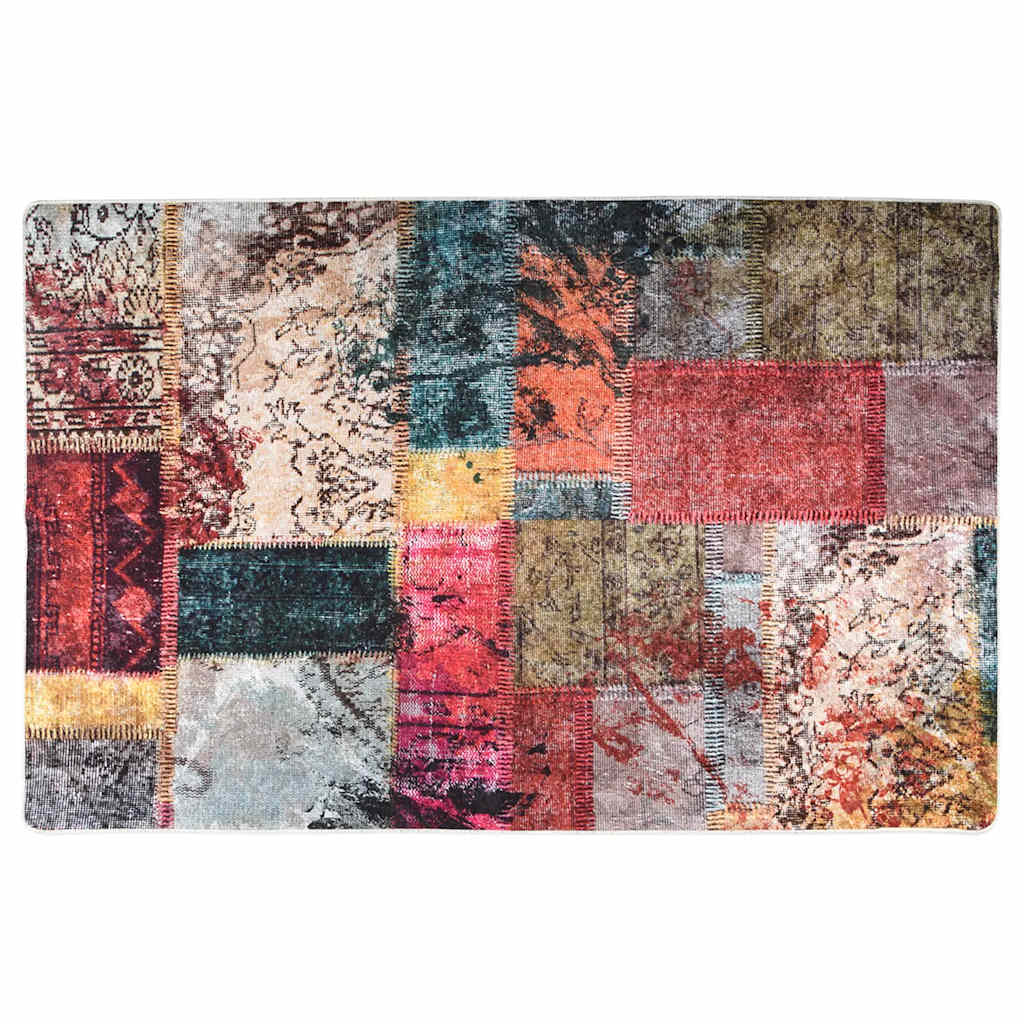Tappeto Lavabile Patchwork 80x150 cm Multicolore