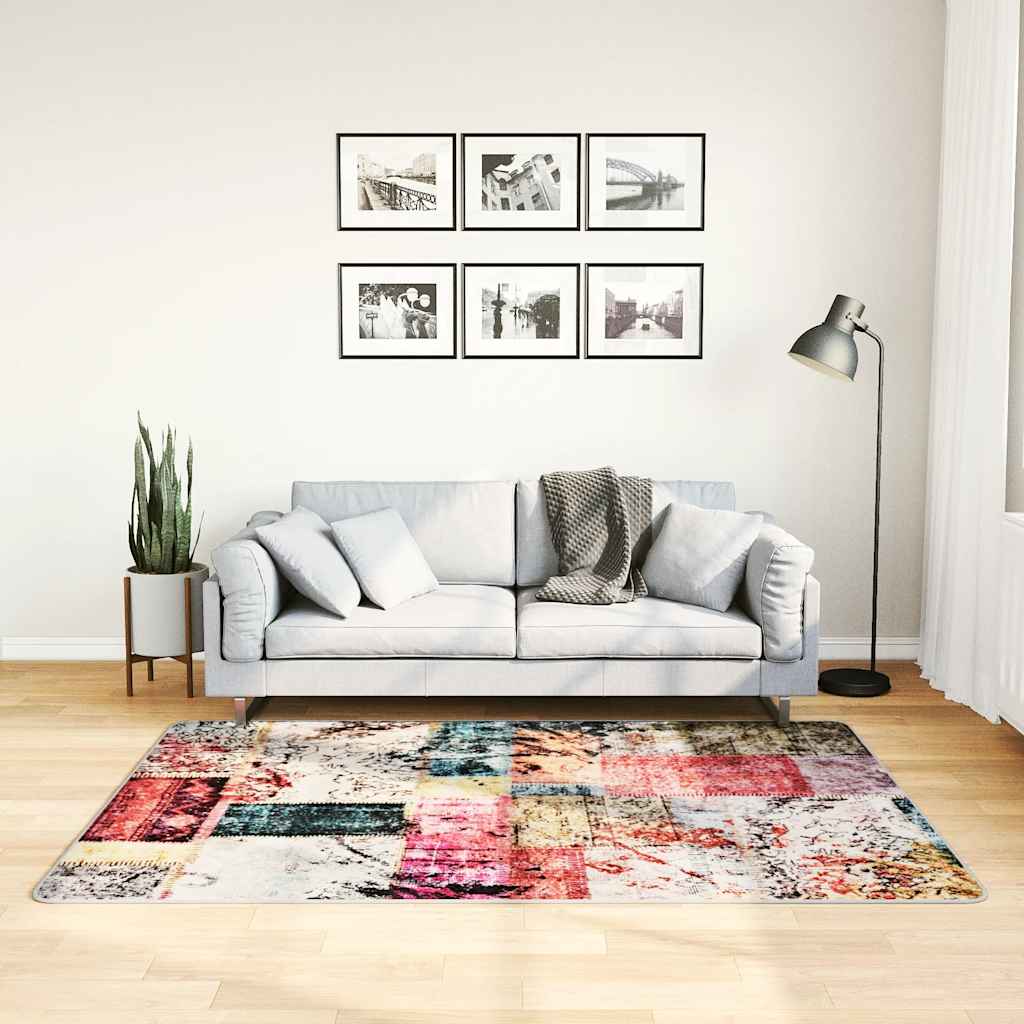 Tappeto Lavabile Patchwork 120x180 cm Multicolore