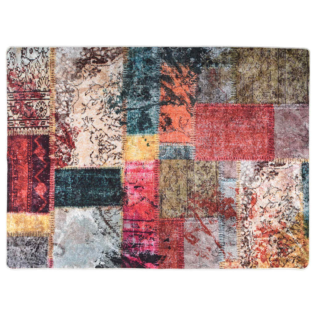 Tappeto Lavabile Patchwork 120x180 cm Multicolore