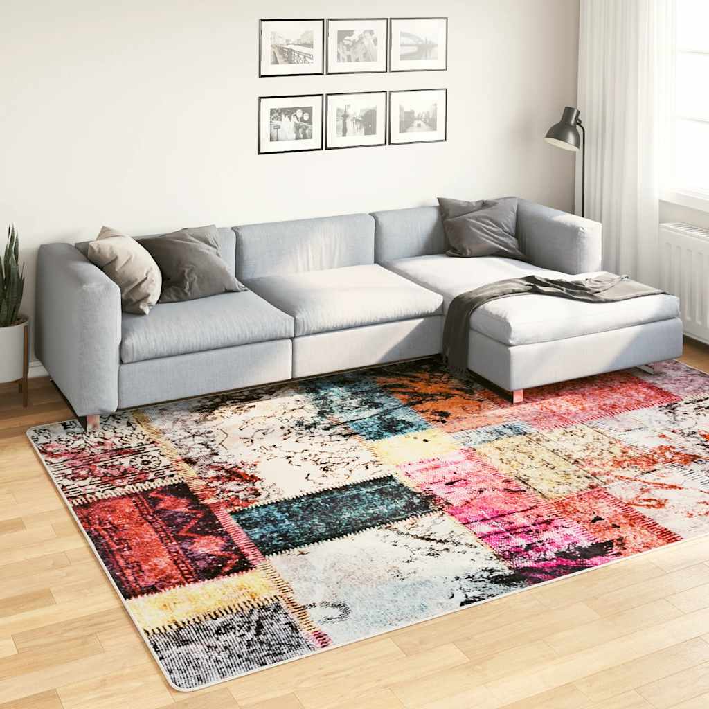 Tappeto Lavabile Patchwork 190x300 cm Multicolore