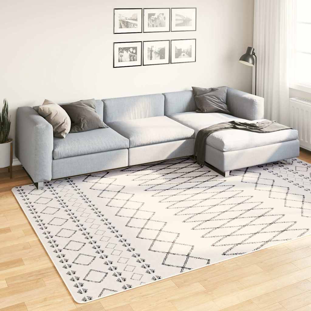Tappeto Lavabile 190x300 cm Nero e Bianco