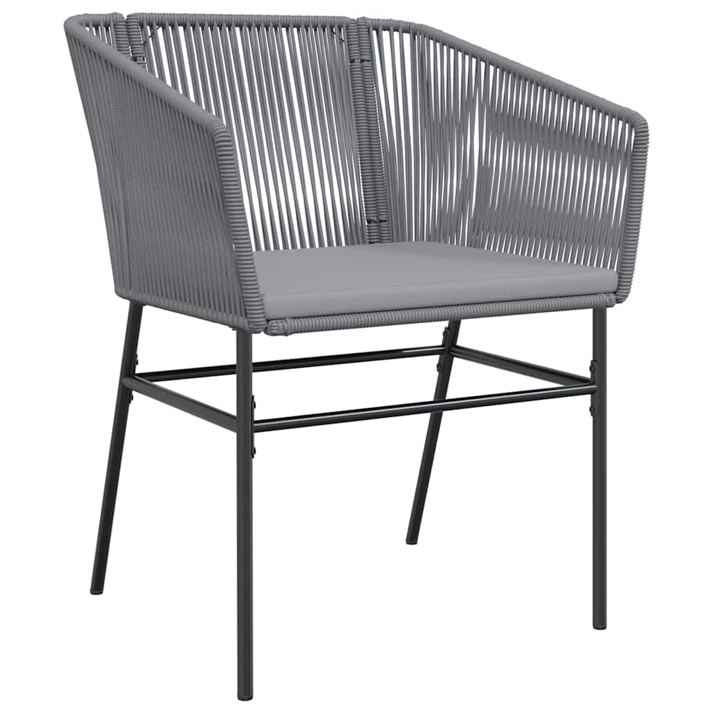 Set da Pranzo per Giardino 7 pz Grigio