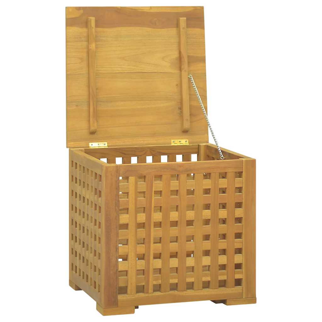 Scatola per Corde 40x40x40 cm in Legno Massello di Teak
