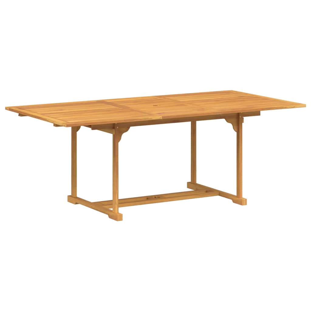 Set da Pranzo per Giardino 7 pz Marrone 200 x 100 x 75 cm