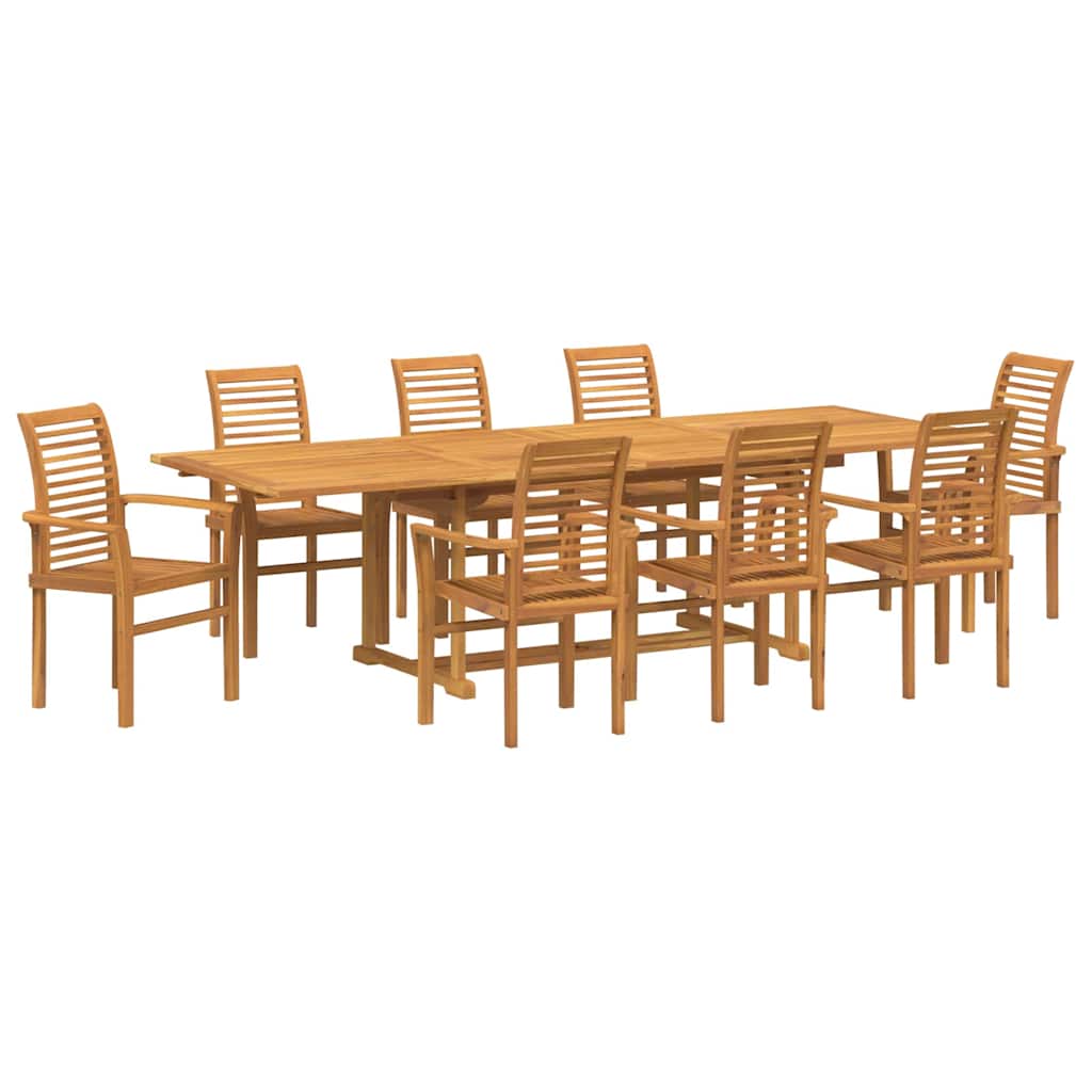 Set da Pranzo per Giardino 9 pz 280 x 100 x 75 cm