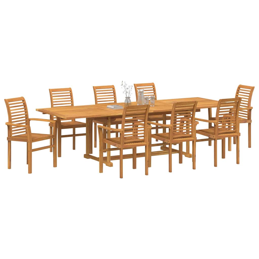 Set da Pranzo per Giardino 9 pz 280 x 100 x 75 cm