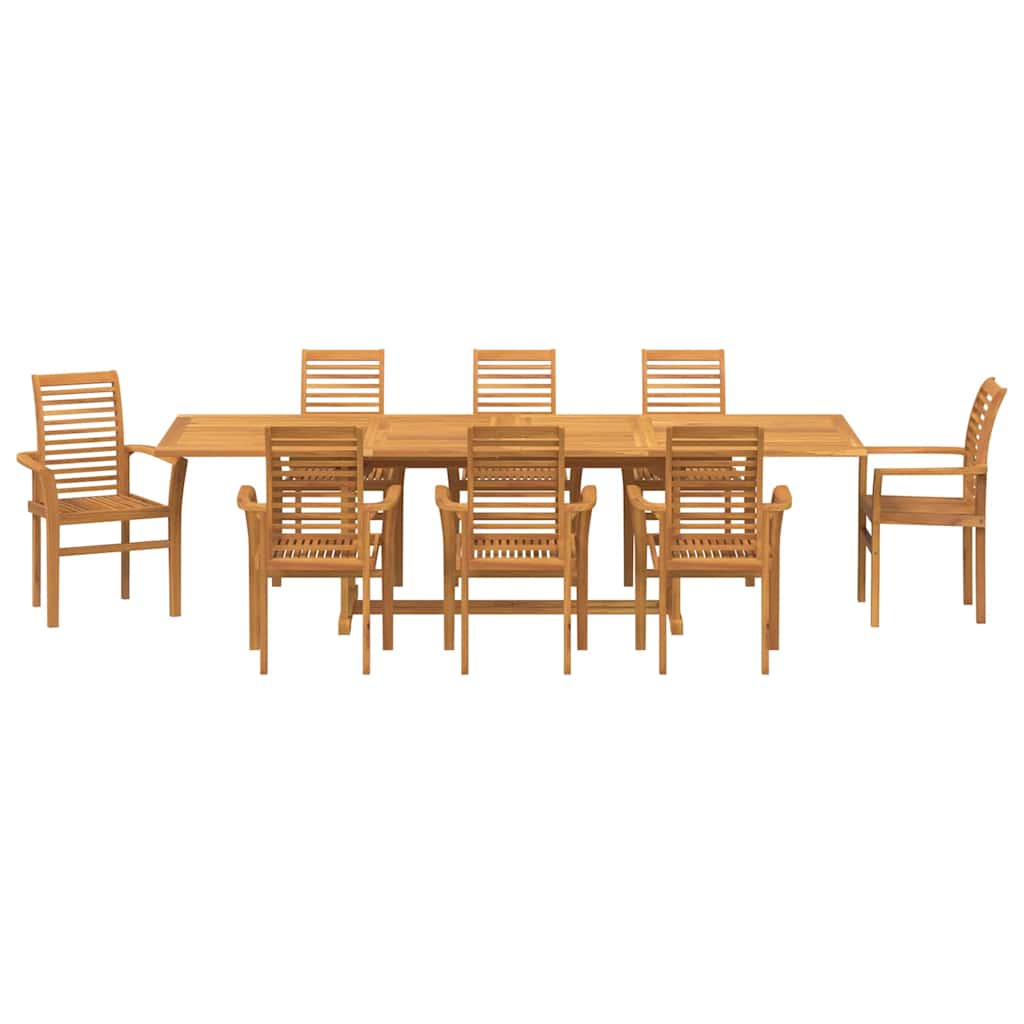 Set da Pranzo per Giardino 9 pz 280 x 100 x 75 cm