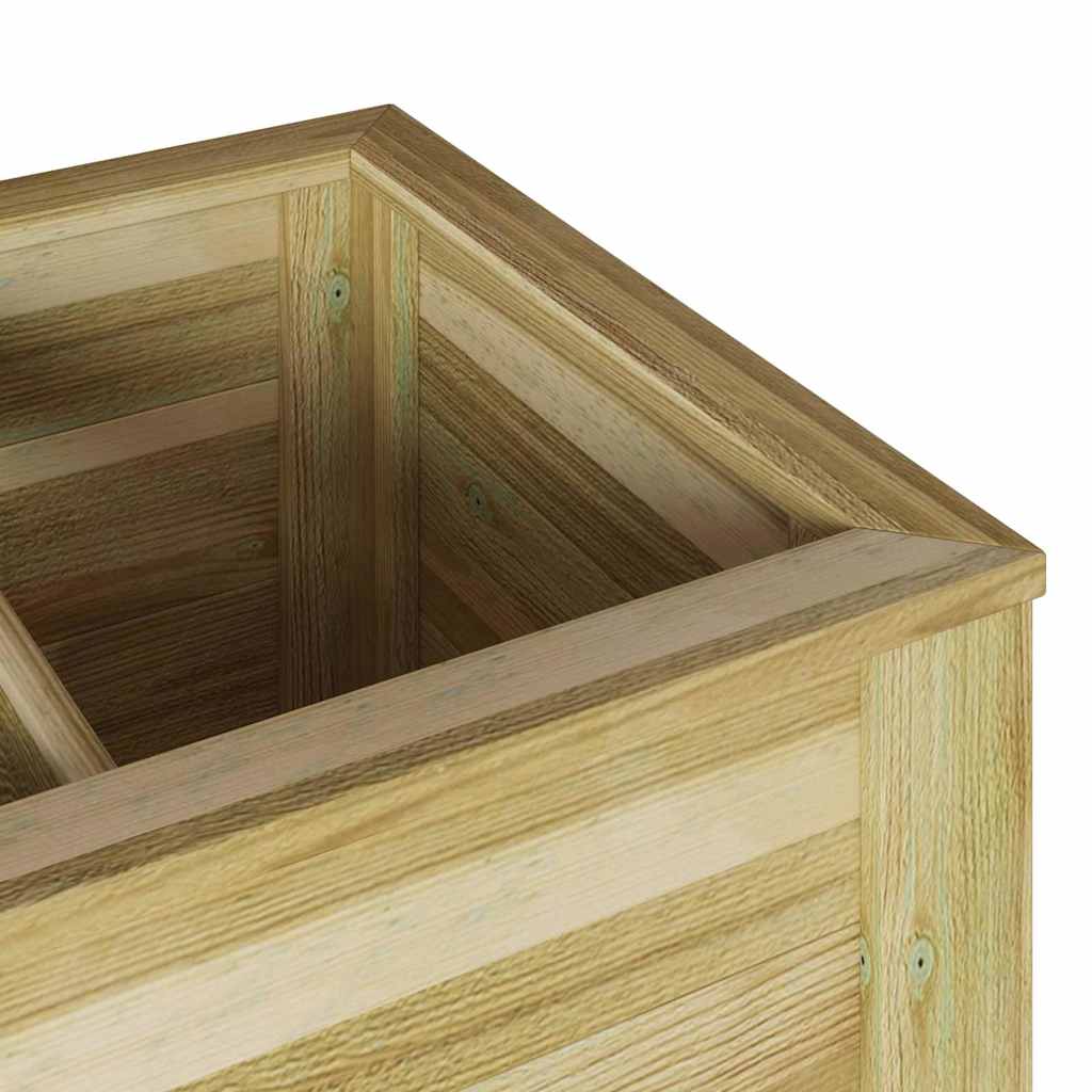 Vaso Alto Marrone Legno di Pino Impregnato
