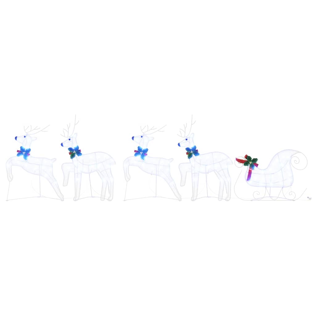 Renne LED 5 pz Bianco 43 x 18 x 66 cm Tessuto