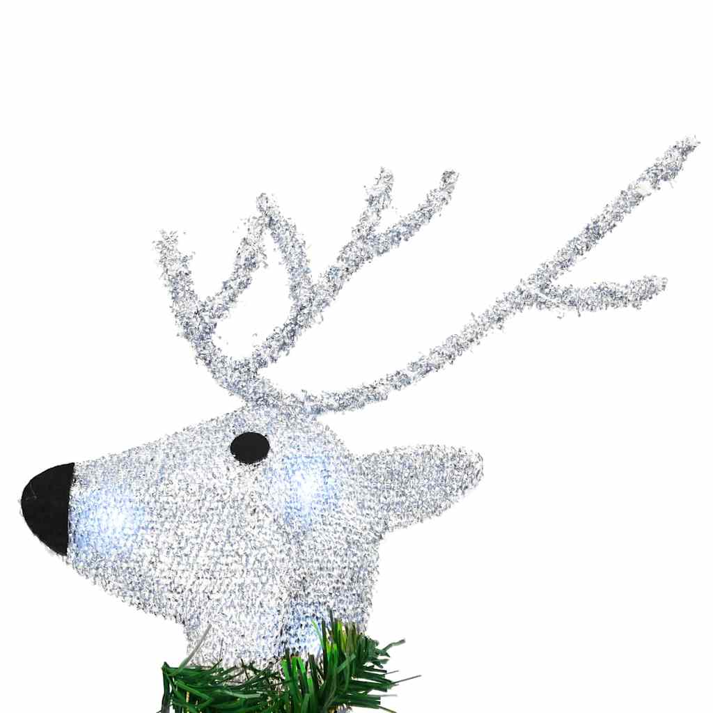 Renne LED 4 pz Argento 45 x 19 x 65 cm Tessuto
