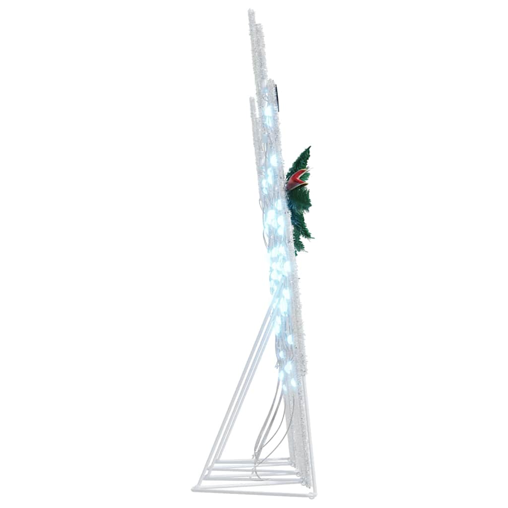 Renne LED 4 pz Argento 45 x 19 x 65 cm Tessuto