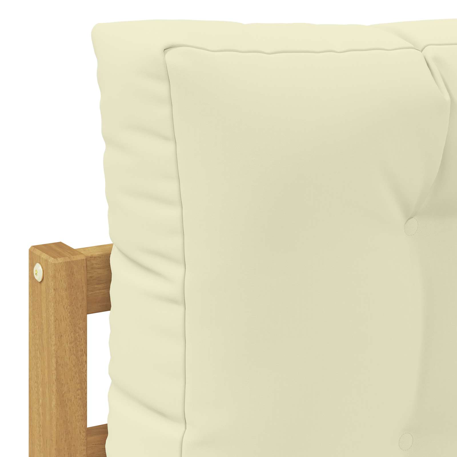 Set di divani da esterno 4 pz 4 posto Poliestere Bianco