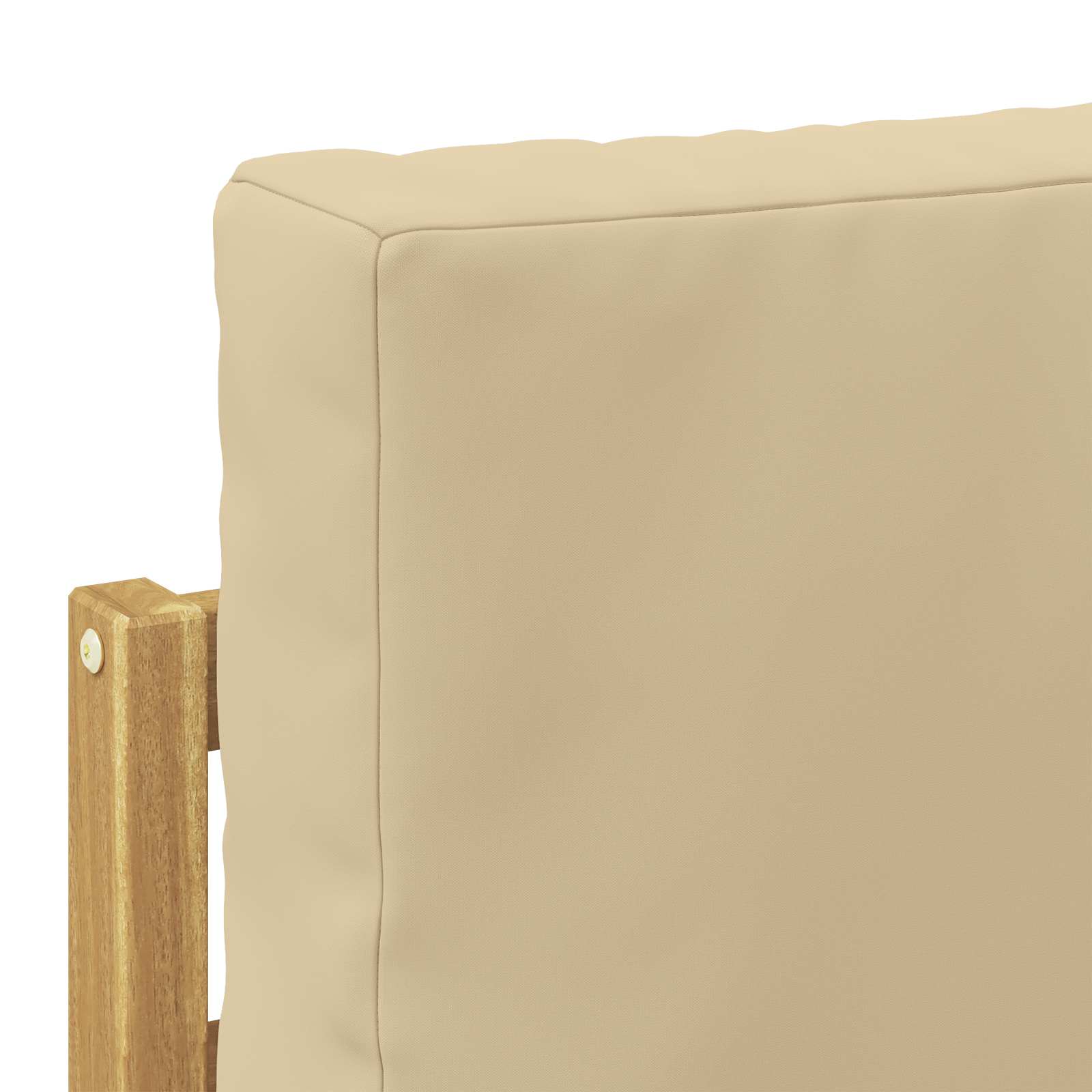 Set di divani da esterno 5 pz 4 posto Poliestere Bianco e Beige