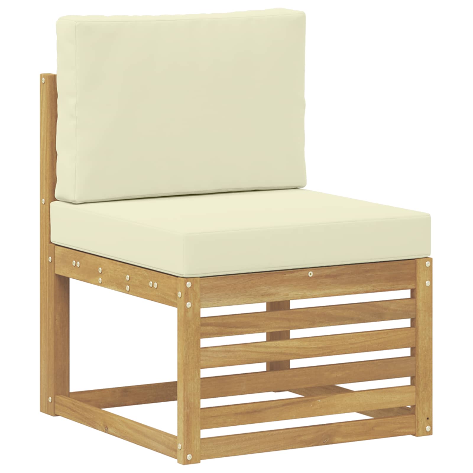 Set di divani da esterno Bianco 213,5 x 154,5 x 73 cm