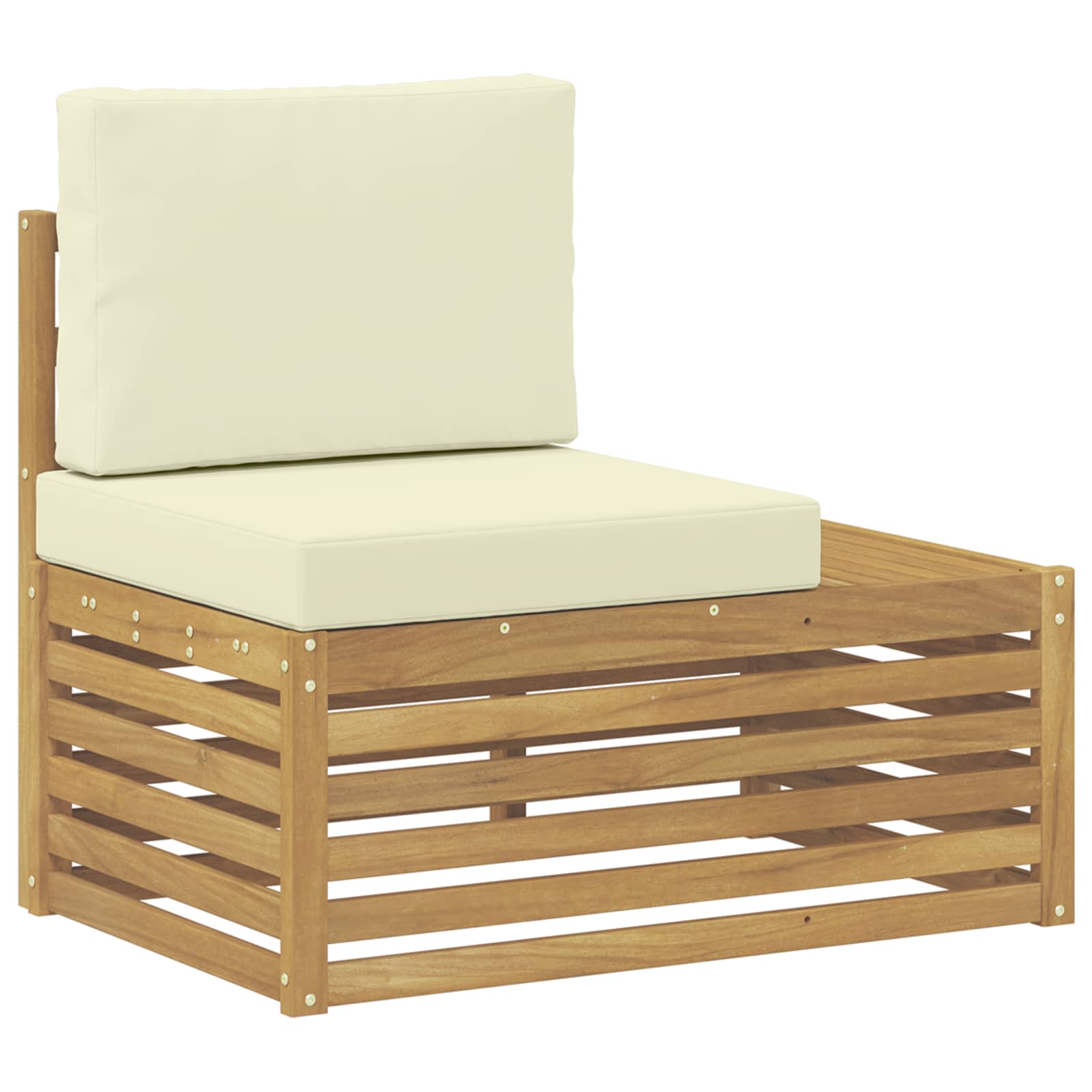 Set di divani da esterno Bianco 213,5 x 154,5 x 73 cm