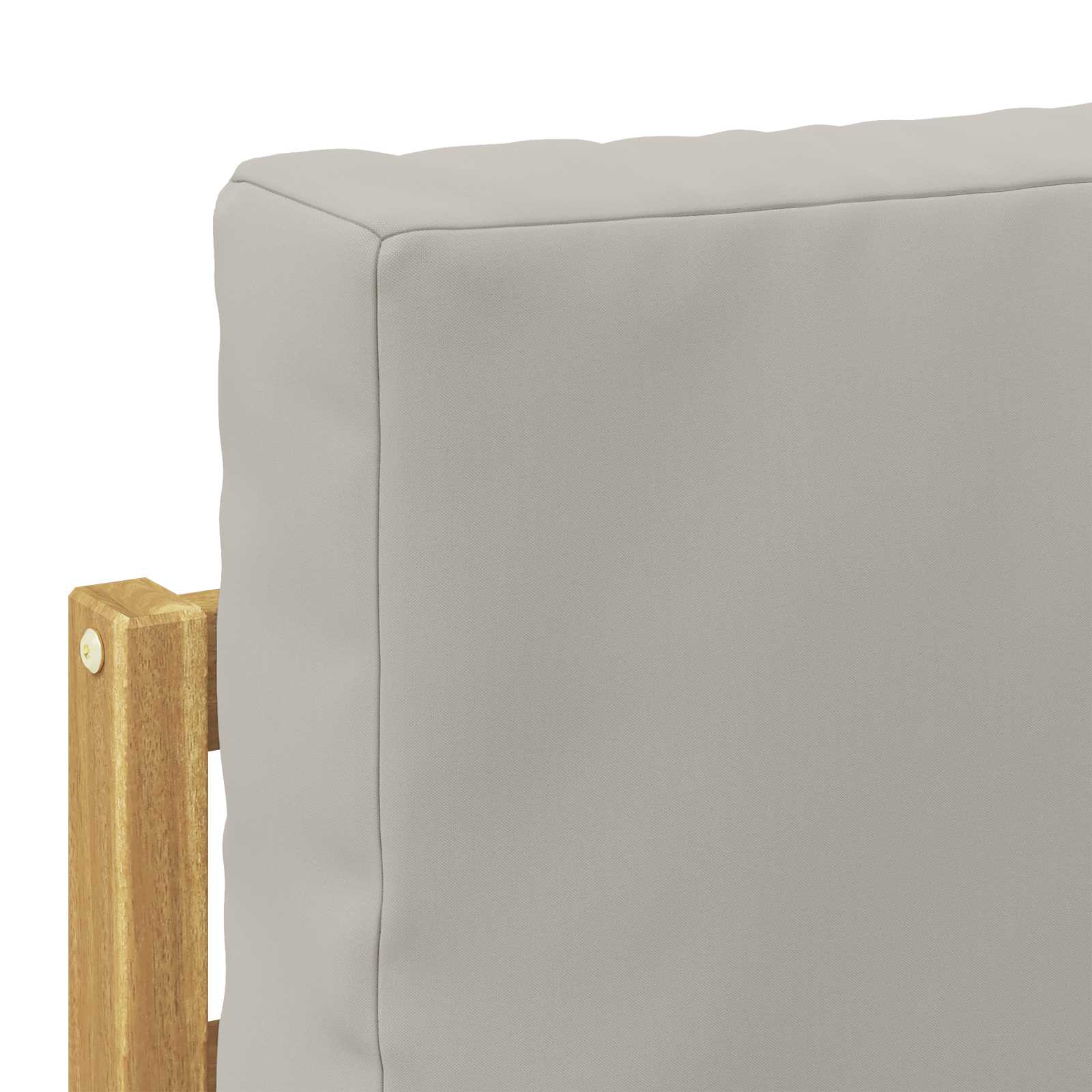Set di divani da esterno 4 Pezzo Bianco e Grigio Chiaro