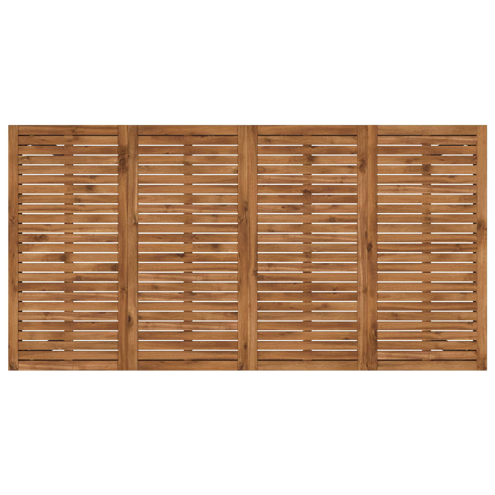 Tavolo Bar da Giardino Naturale e Nero 196 x 100,5 x 105 cm