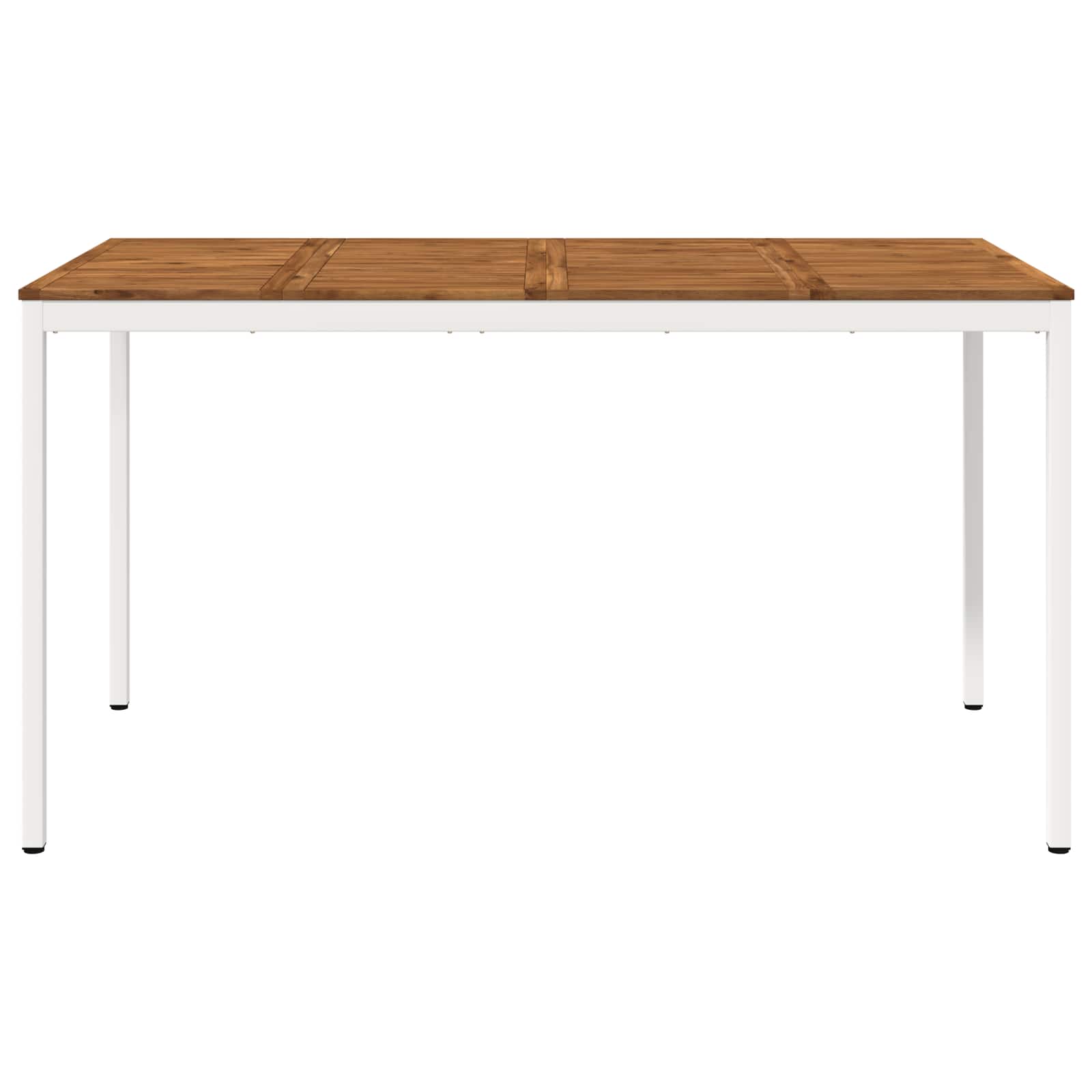 Tavolo Bar da Giardino Naturale e Bianco 196 x 100,5 x 105 cm