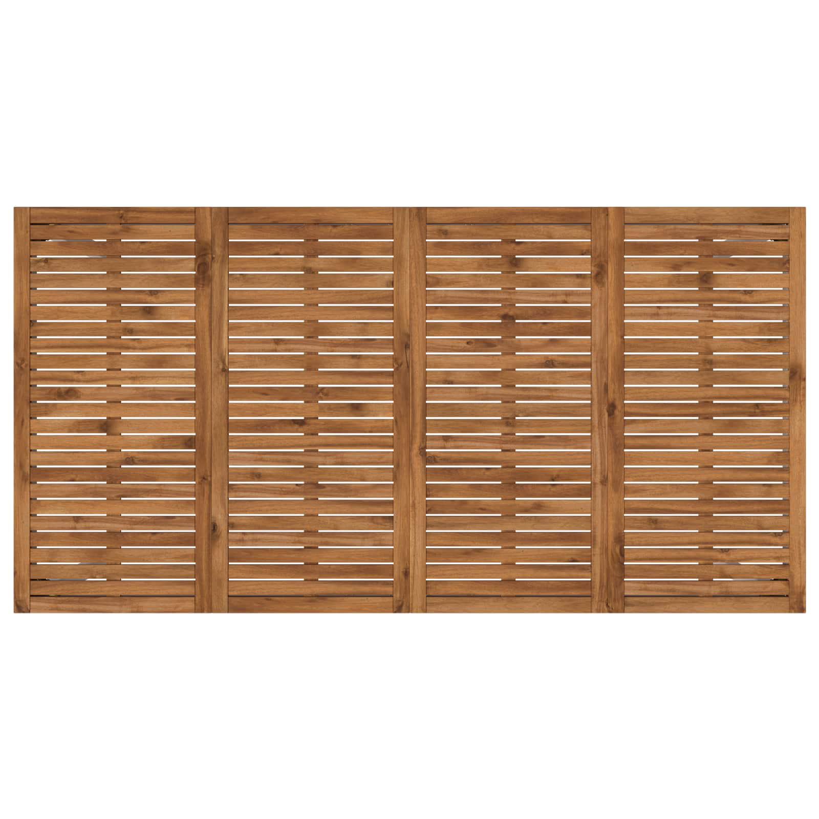 Tavolo Bar da Giardino Naturale e Bianco 196 x 100,5 x 105 cm