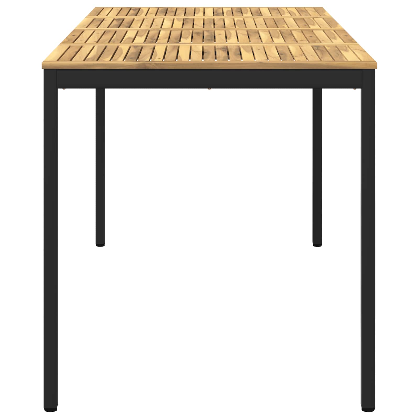 Tavolo Bar da Giardino Bianco e Nero 196 x 100,5 x 105 cm