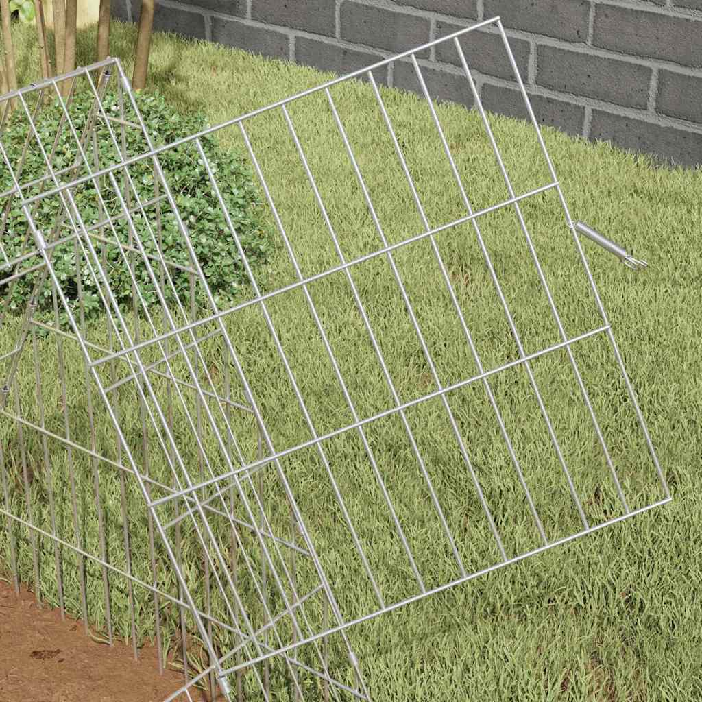 Gabbia per polli Argento 215 x 55 x 55 cm Acciaio zincato