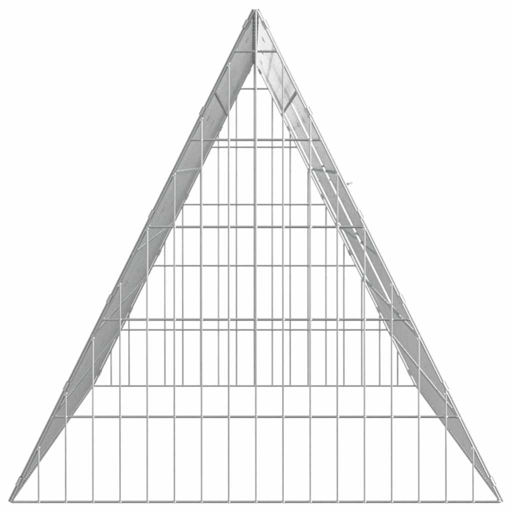 Gabbia per polli Argento 215 x 55 x 55 cm Acciaio zincato