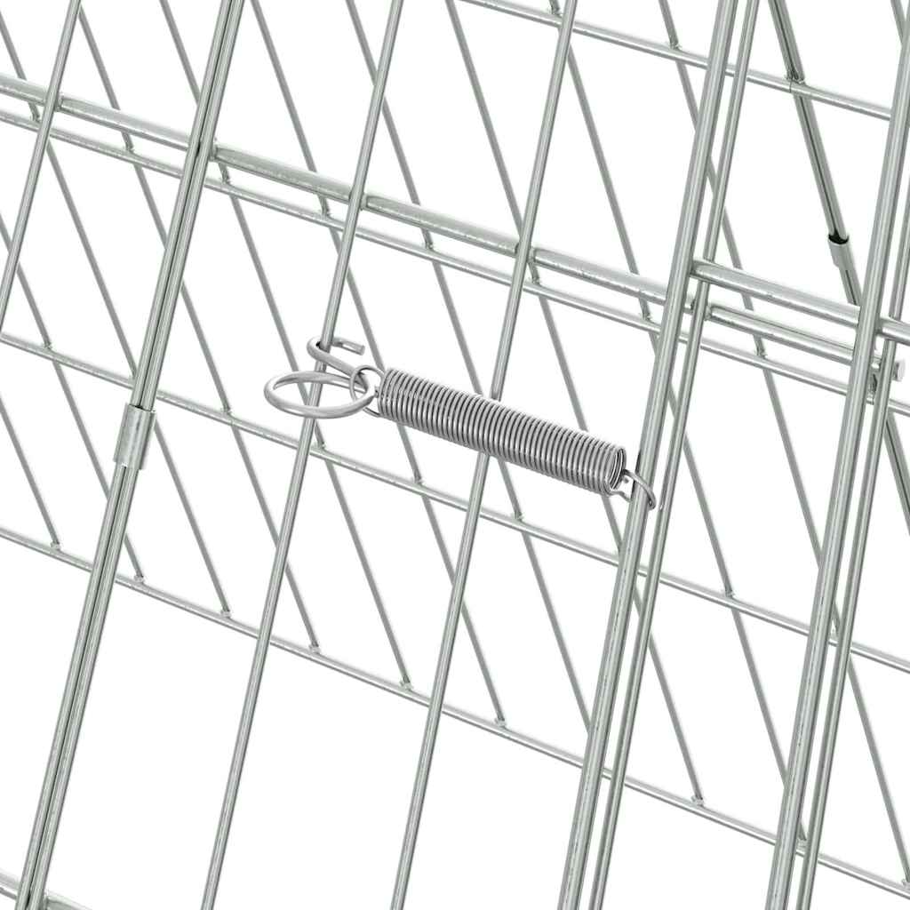 Gabbia per polli Argento 215 x 55 x 55 cm Acciaio zincato