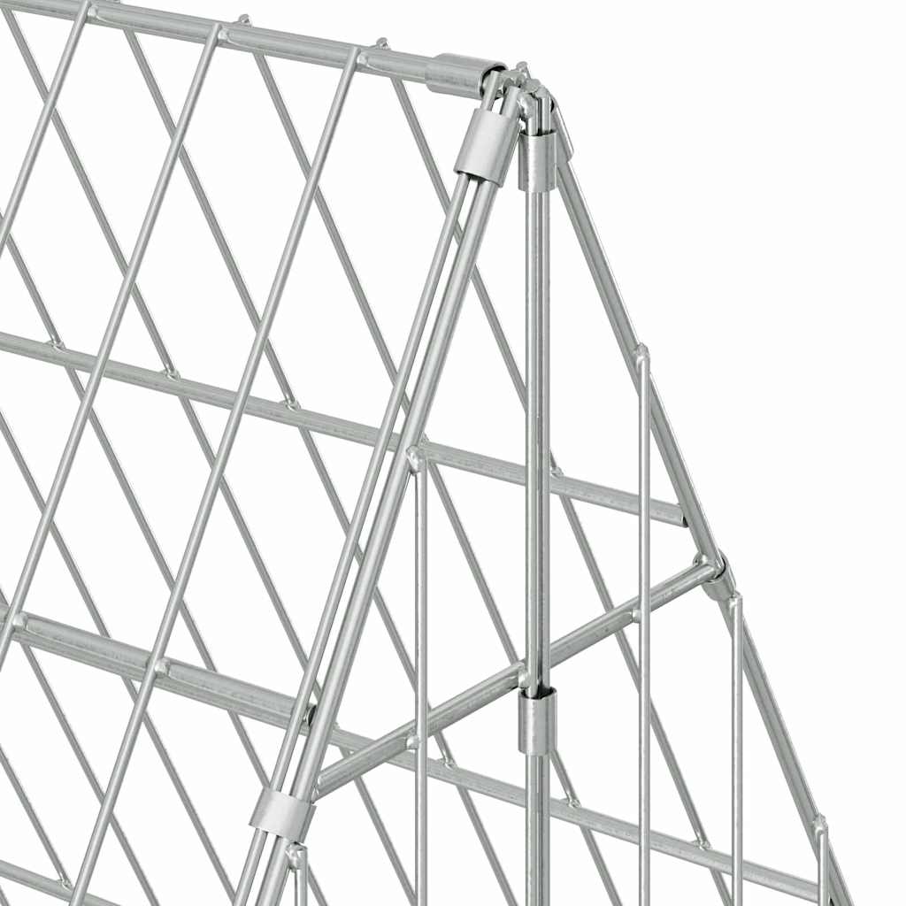 Gabbia per polli Argento 110 x 100 x 85 cm Acciaio zincato