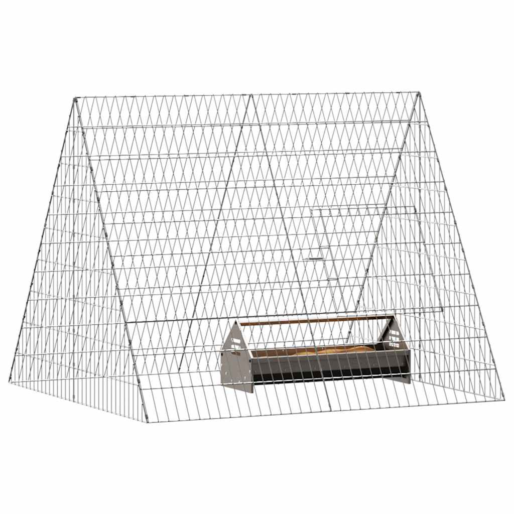 Gabbia per polli Argento 110 x 100 x 85 cm Acciaio zincato