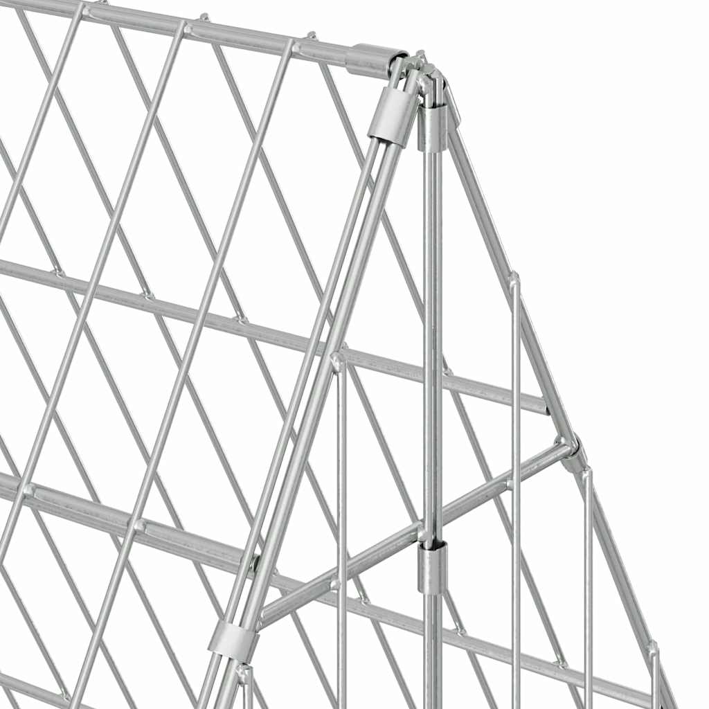 Gabbia per polli Argento 430 x 100 x 85 cm Acciaio zincato