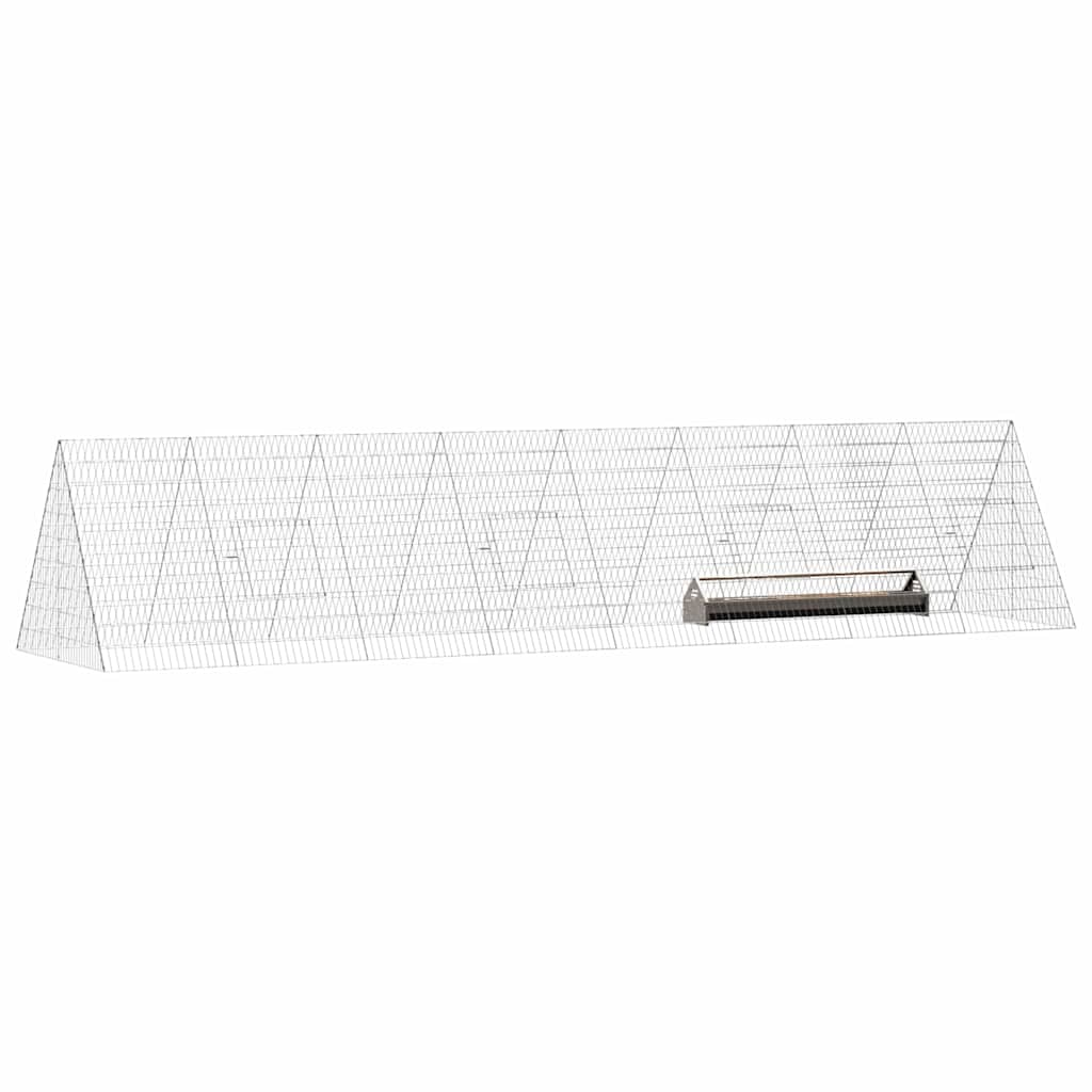 Gabbia per polli Argento 430 x 100 x 85 cm Acciaio zincato