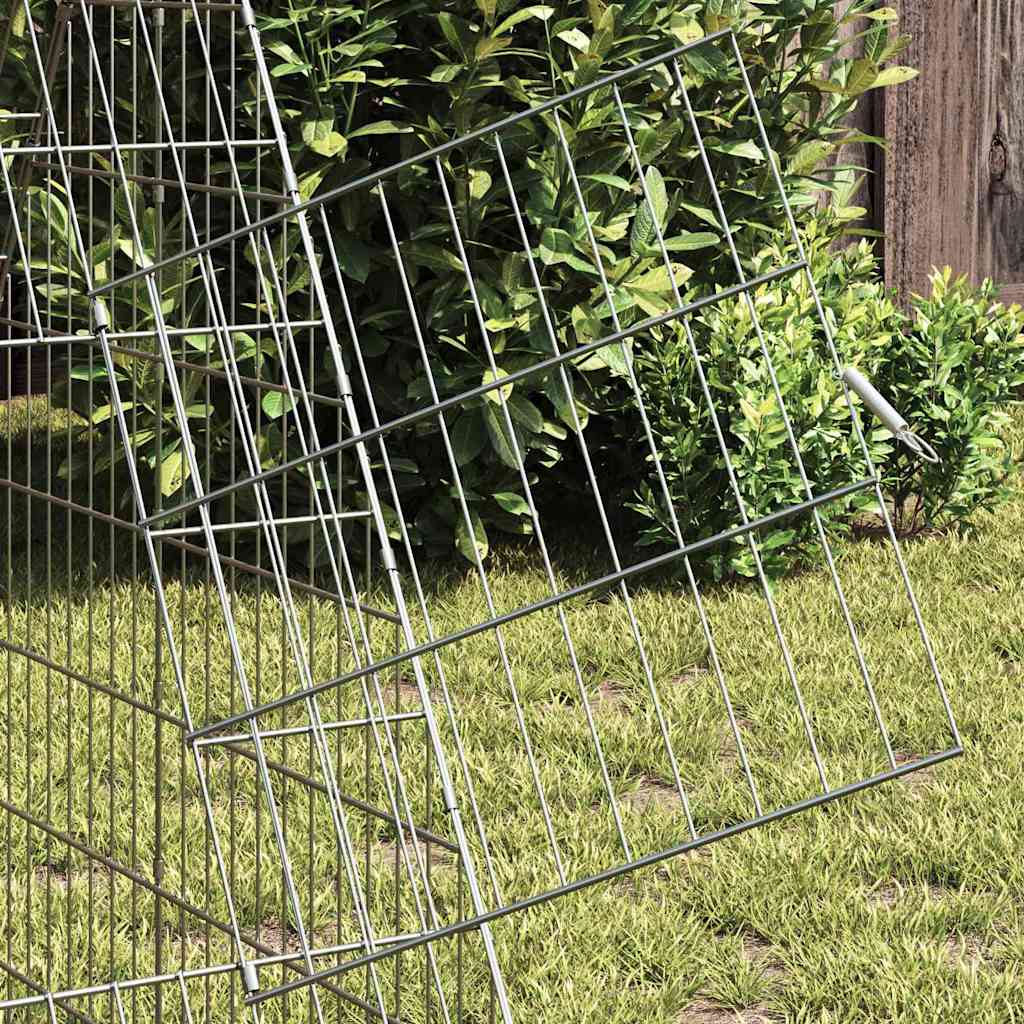 Gabbia per polli Argento 430 x 100 x 85 cm Acciaio zincato