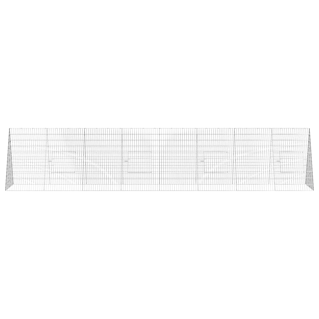 Gabbia per polli Argento 430 x 100 x 85 cm Acciaio zincato
