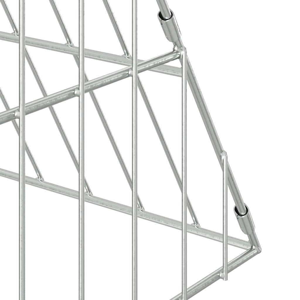 Gabbia per polli Argento 430 x 100 x 85 cm Acciaio zincato