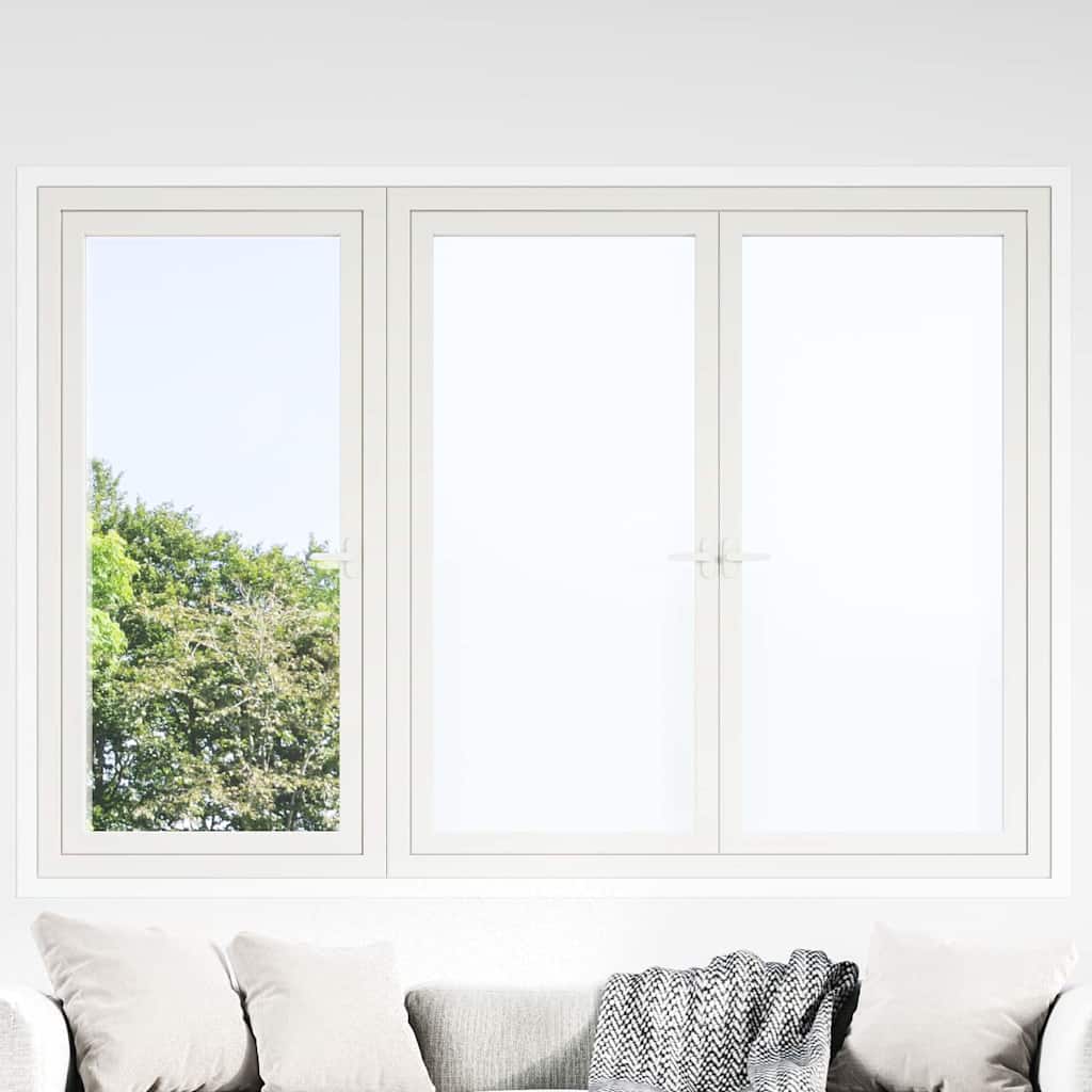 Pellicola statica per finestre Bianco Frosted 45 x 500 cm PVC