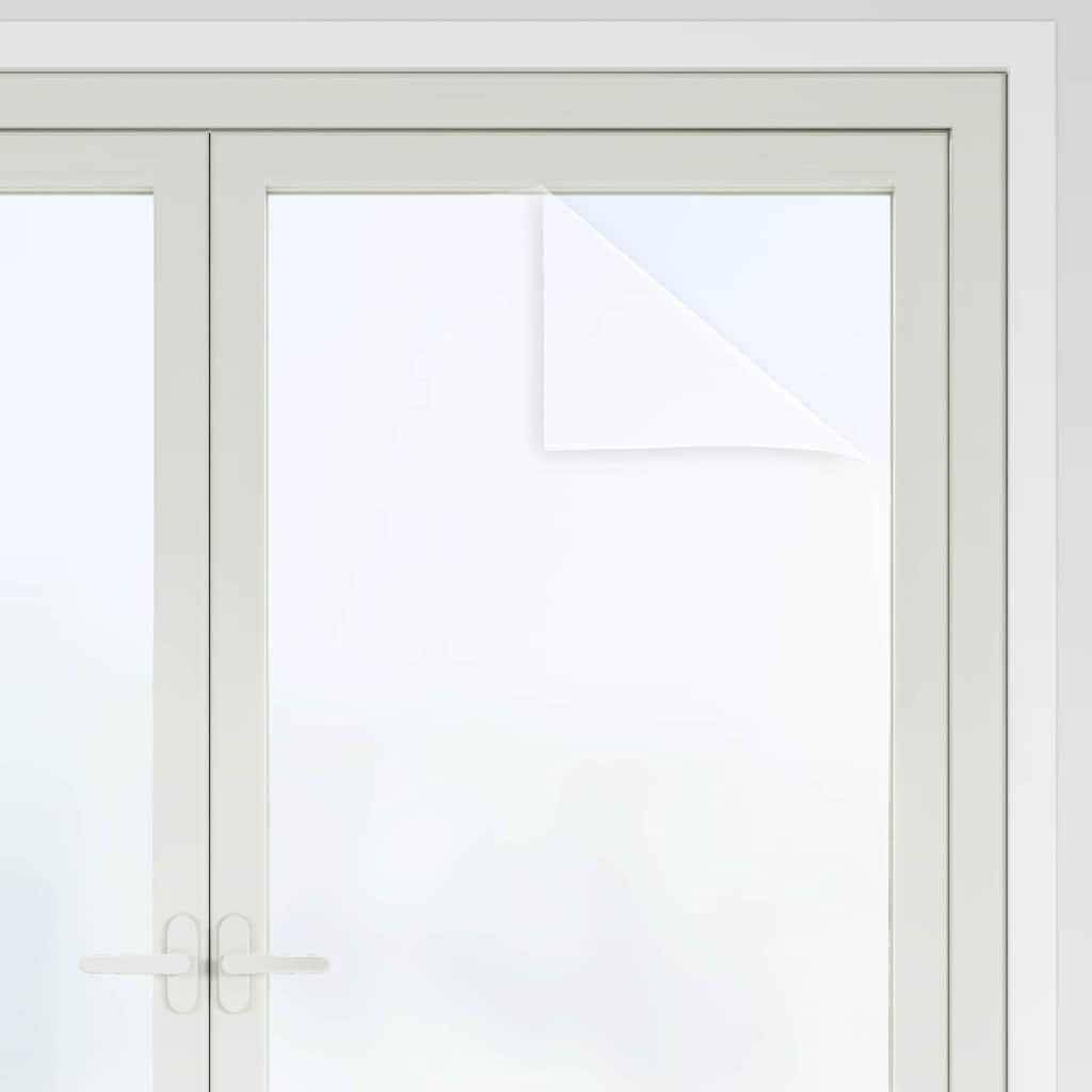 Pellicola statica per finestre Bianco Frosted 45 x 1000 cm PVC